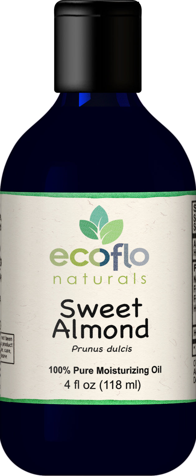 Sweet Almond (Moisturizing Oil), 4 Fl Oz (118 mL) Liquid , Brand_Ecoflo Naturals Form_Liquid Size_4 Fl Oz