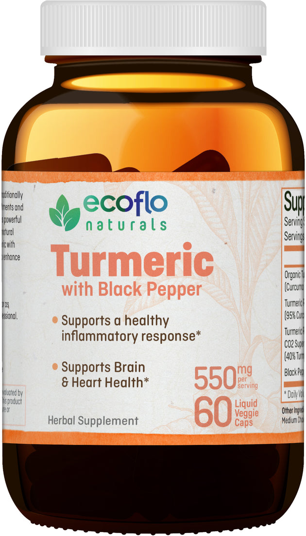 [Old] Turmeric, 60 Veggie Capsules , BOGO Mix and Match BOGO Sale Brand_Ecoflo Naturals Form_Veggie Caps Size_60 Count