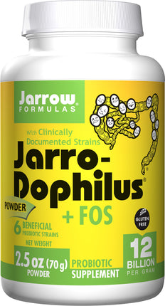 Jarro-Dophilus® + FOS, 2.5 oz (70 g) Powder , Brand_Jarrow Formulas Form_Powder Size_2.5 Oz