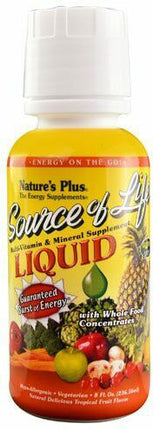 Source of Life® Gold, Tropical Fruit Flavor, 8 fl oz Liquid , Brand_Nature's Plus Flavor_Tropical Fruit Form_Liquid Size_8 Fl Oz