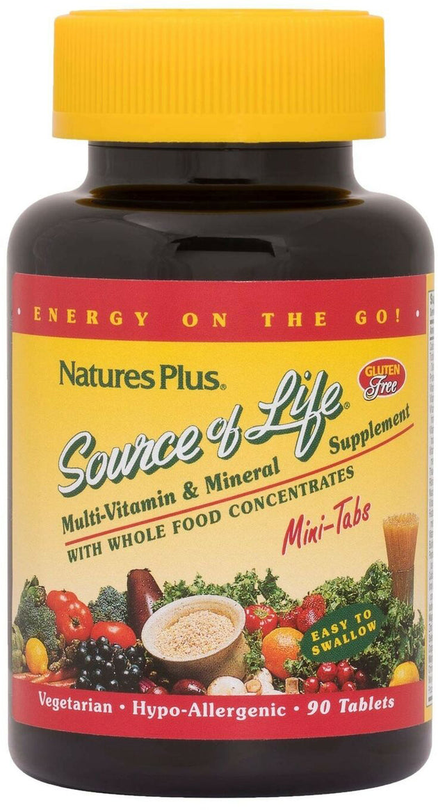 Source of Life®, 90 Vegetarian Mini Tablets , Brand_Nature's Plus Form_Mini Tablets Size_90 Tabs