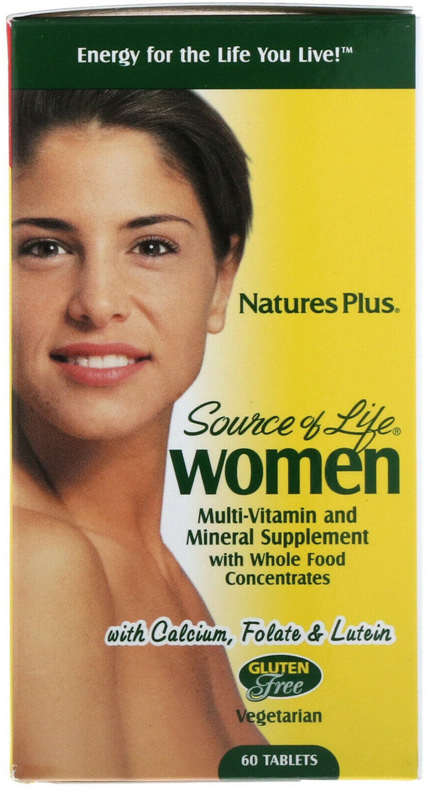 Source of Life® Women's Multi Vitamin, 60 Vegetarian Tablets , Brand_Nature's Plus Form_Vegetarian Tablets Size_60 Tabs