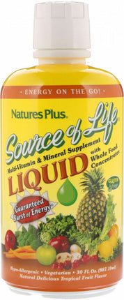 Source of Life®, Tropical Fruit Flavor, 30 fl oz Liquid , Brand_Nature's Plus Flavor_Tropical Fruit Form_Liquid Size_30 Fl Oz