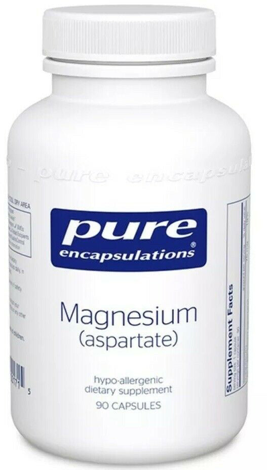 Magnesium (aspartate), 90 Capsules , Brand_Pure Encapsulations Form_Capsules Not Emersons Size_90 Caps