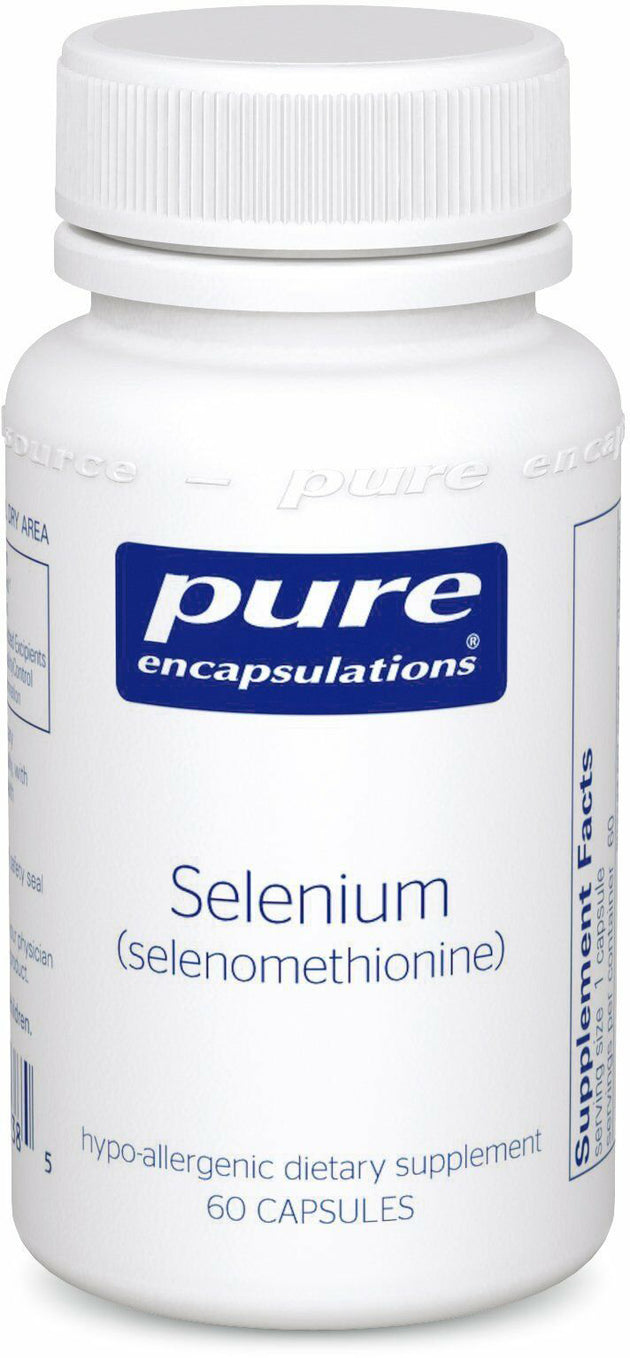Selenium (Selenomethionine), 200 mg, 60 Capsules , Brand_Pure Encapsulations Form_Capsules Not Emersons Potency_200 mg Size_60 Caps