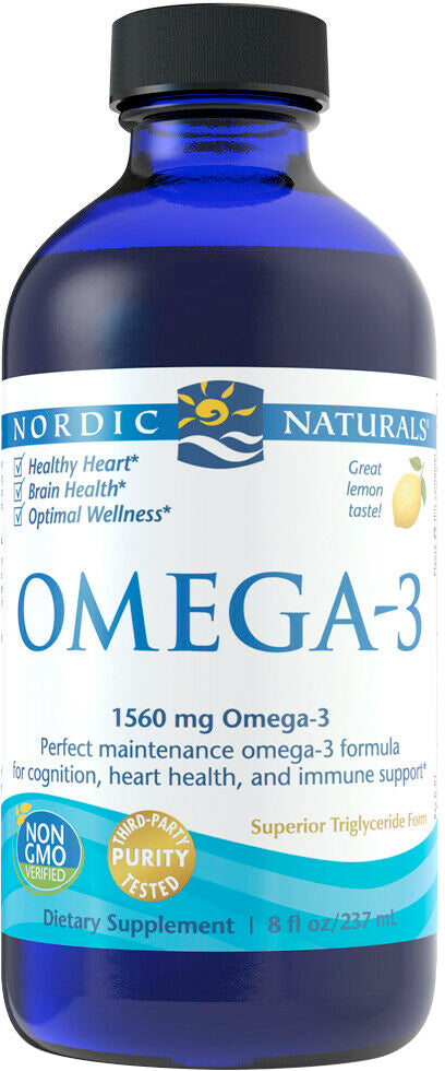 Omega-3, 1560 mg, 16 Fluid Oz Liquid , Brand_Nordic Naturals Form_Liquid Potency_1560 mg Size_16 Fl Oz