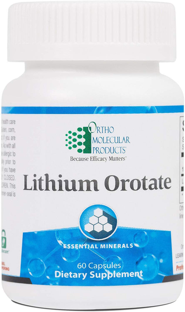 Lithium Orotate, 60 Capsules , Brand_Ortho Molecular Form_Capsules Requires Consultation Size_60 Caps
