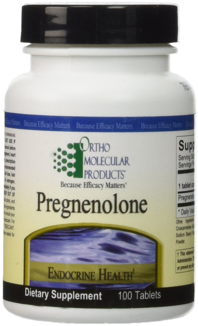 Pregnenolone, 10 mg, 100 Tablets , Brand_Ortho Molecular Potency_10 mg Requires Consultation Size_100 Tabs