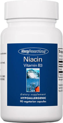 Niacin, 90 Vegetarian Capsules , Brand_Allergy Research Group