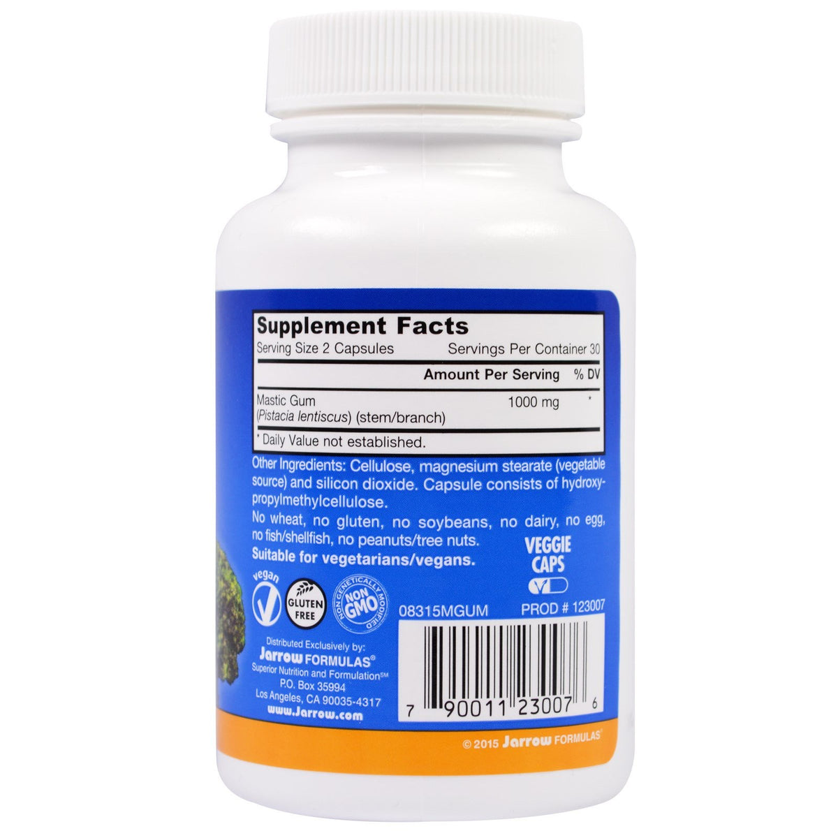 Mastic Gum, 60 Tablets , Brand_Jarrow Formulas Form_Tablets Size_60 Tabs