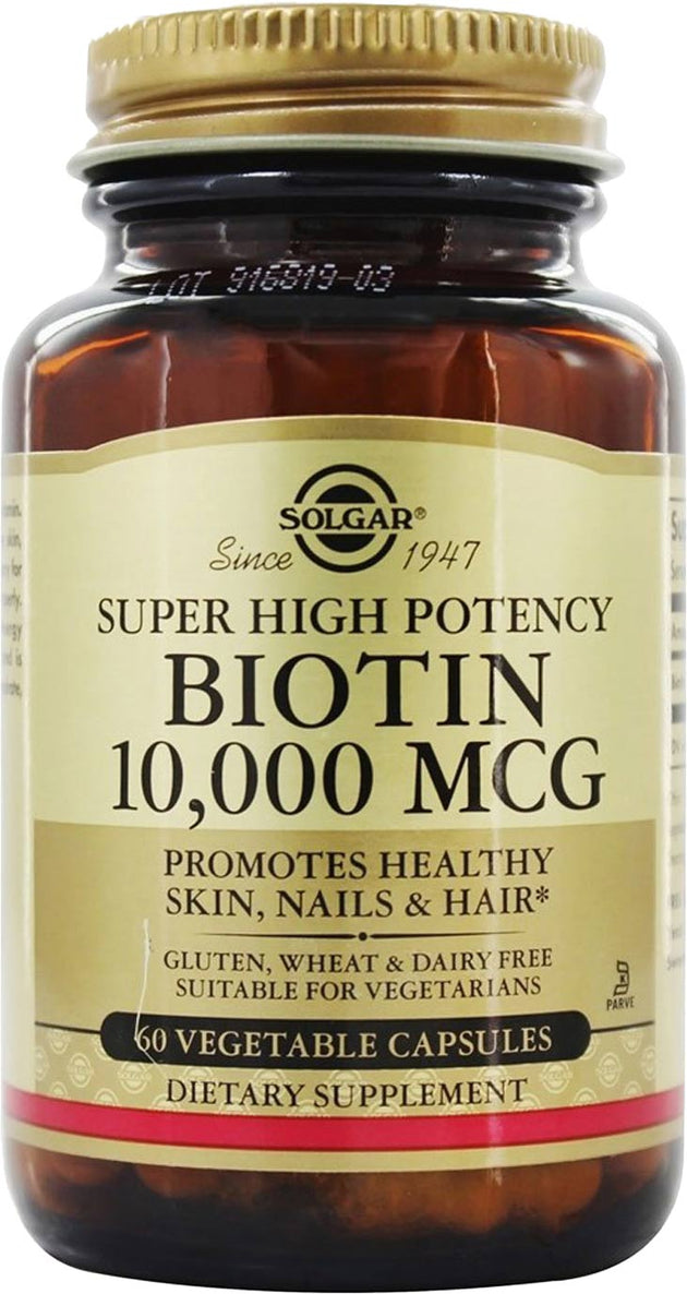 Biotin, 10000 mcg, 60 Vegetable Capsules ,