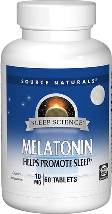 Melatonin 10 mg, 60 Tablets , Brand_Source Naturals Potency_10 mg Size_60 Tabs