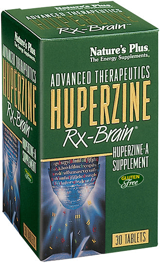 Huperzine Rx-Brain 50 mcg, 30 Vegetarian Tablets , Brand_Nature's Plus Form_Vegetarian Tablets Potency_50 mcg Size_30 Tabs