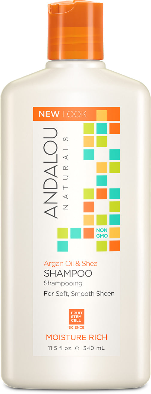 Argan Oil & Shea Moisture Rich Shampoo, Orange Fragrance, 11.5 Fl Oz (340 mL) Liquid