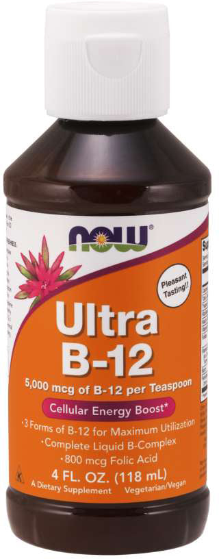 Ultra B-12 Liquid, 4 Fl Oz , Brand_NOW Foods Form_Liquid Size_4 Fl Oz