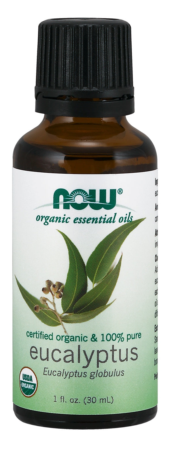 Eucalyptus Globulus Oil, Organic, 1 fl oz. , Brand_NOW Foods Form_Essential Oil Size_1 Fl Oz