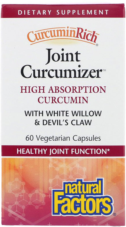 CurcuminRich® Joint Curcumizer™ with White Willow & Devil's Claw, 60 Vegetarian Capsules , 20% Off - Everyday [On]