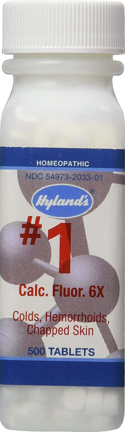 Calc. Fluor 6x, 500 Tablets , Brand_Hyland's Homeopathic Form_Tablets Size_500 Tabs