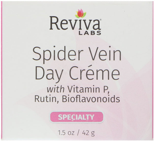 Spider Vein Day Créme with Vitamin P Rutin and Bioflavonoids, 1.5 Oz (42 g) Cream , Brand_Reviva Form_Cream Size_1.5 Oz
