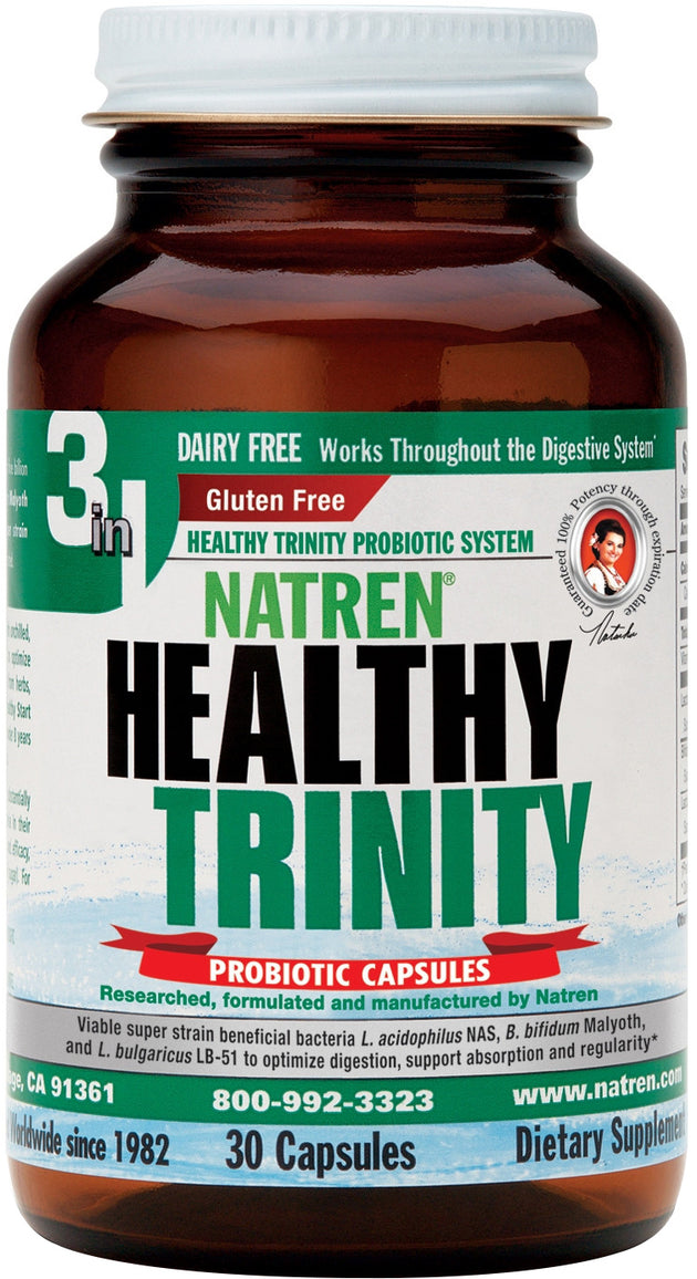 3 in 1 - Healthy Trinity, 30 Capsules , Brand_Natren Form_Capsules Size_30 Caps