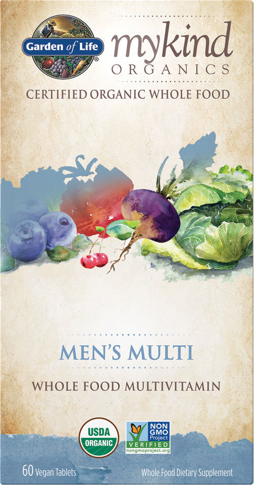 mykind Organics Men's Multi, 120 Vegan Tablets , Brand_Garden of Life Form_Vegan Tablets Size_120 Tabs