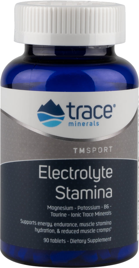 TMSport Electrolyte Stamina with Magnesium Potassium B6 Taurine and Ionic Trace Minerals, 90 Tablets , Brand_Trace Minerals Form_Tablets Size_90 Tabs