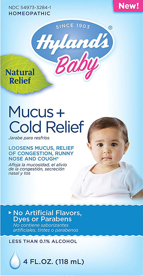 Baby Mucus + Cold Relief, 4 Ounces , Brand_Hyland's Homeopathic Form_Liquid Size_4 Fl Oz