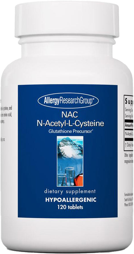 NAC N-Acetyl-L-Cysteine, 120 Tablets , Brand_Allergy Research Group