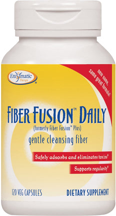 Fiber Fusion™ Daily (formerly Fiber Fusion™ Plus), 120 Vegetarian Capsules , Brand_Enzymatic Therapy Form_Vegetarian Capsules Size_120 Caps