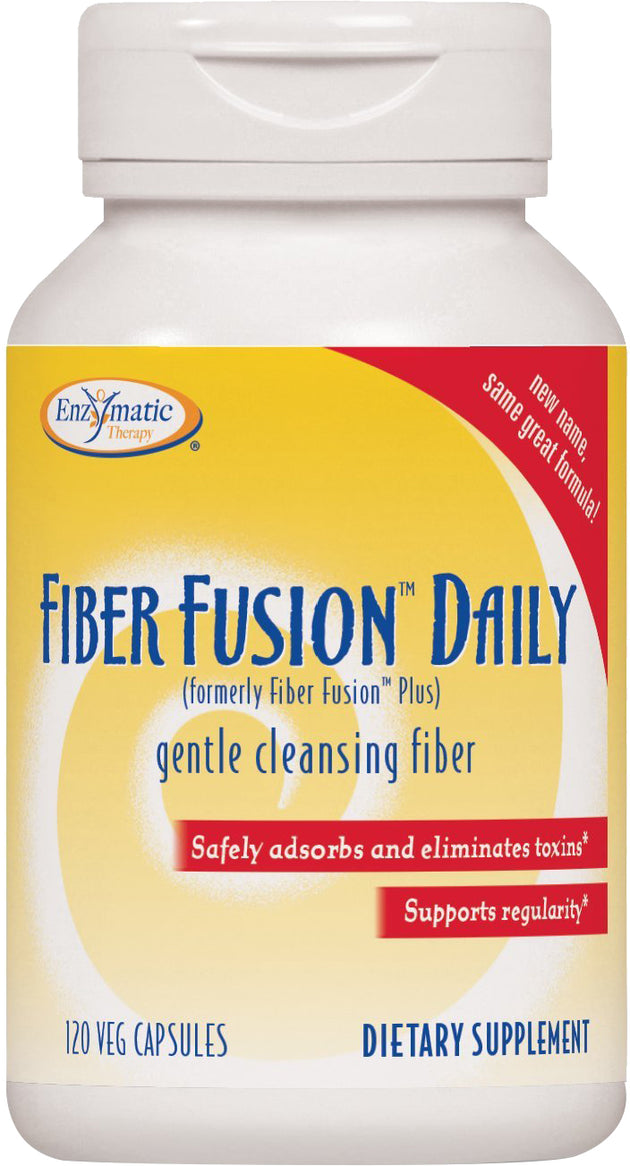 Fiber Fusion™ Daily (formerly Fiber Fusion™ Plus), 120 Vegetarian Capsules , Brand_Enzymatic Therapy Form_Vegetarian Capsules Size_120 Caps