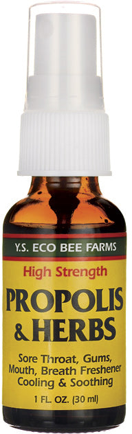 High Strength Propolis & Herbs, 1 Fl Oz (30 mL) Liquid , Brand_Ys Oganic Bee Farm Form_Liquid Size_1 Oz