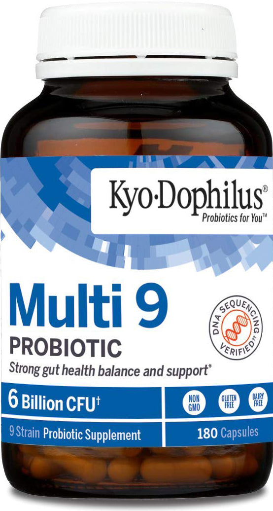 Kyo-Dophilus Multi 9 Probiotic, 180 Capsules , Brand_Kyolic Form_Capsules Size_180 Caps