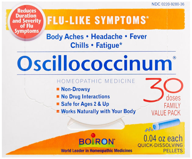 Oscillococcinum, 30 Pellets , Brand_Boiron Form_Pellets Size_30 Pellets