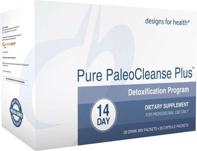 Pure PaleoCleanse Plus™ 14-Day Program, 28 Drink Mix Packets - 28 Capsule Packets , Brand_Designs for Health Form_Capsule Packets Size_28 Count