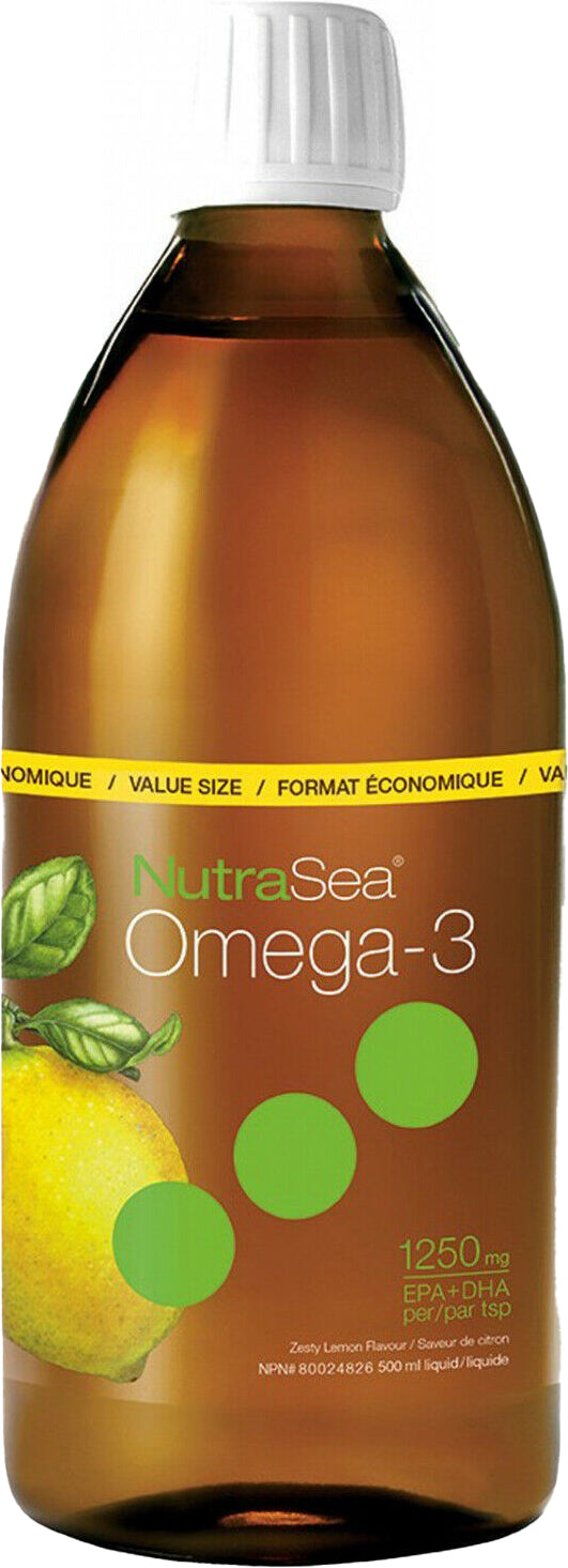 NutraSea® Omega-3, 1250 mg EPA + DHA, 16.9 Fl Oz (500 mL) Oil ,