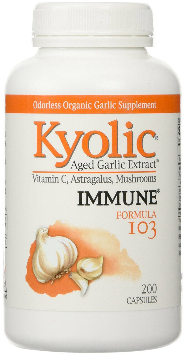 Aged Garlic Extract™ Immune Formula 103, 200 Capsules , Brand_Kyolic Form_Capsules Size_200 Caps