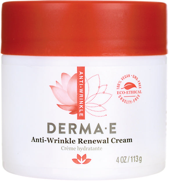 Anti-Wrinkle Renewal Cream, 4 Oz (113 g) Cream , Brand_Derma E Form_Cream Size_4 Oz