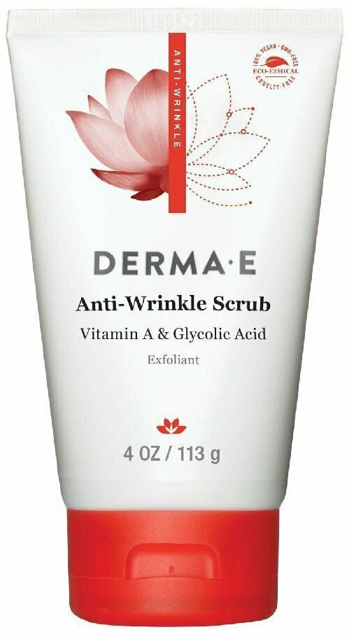 Anti-Wrinkle Scrub with Vitamin A & Glycolic Acid, 4 Oz (113 g) Scrub , Brand_Derma E Form_Scrub Size_4 Oz