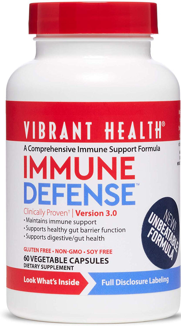 Immune Defense, Version 3.0, 60 Vegetable Capsules , Brand_Vibrant Health Form_Vegetable Capsules Size_120 Caps