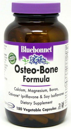 Osteo-Bone Formula, 180 Vegetable Capsules , Brand_Bluebonnet Flavor_Unflavored Form_Vegetable Capsules Size_180 Caps