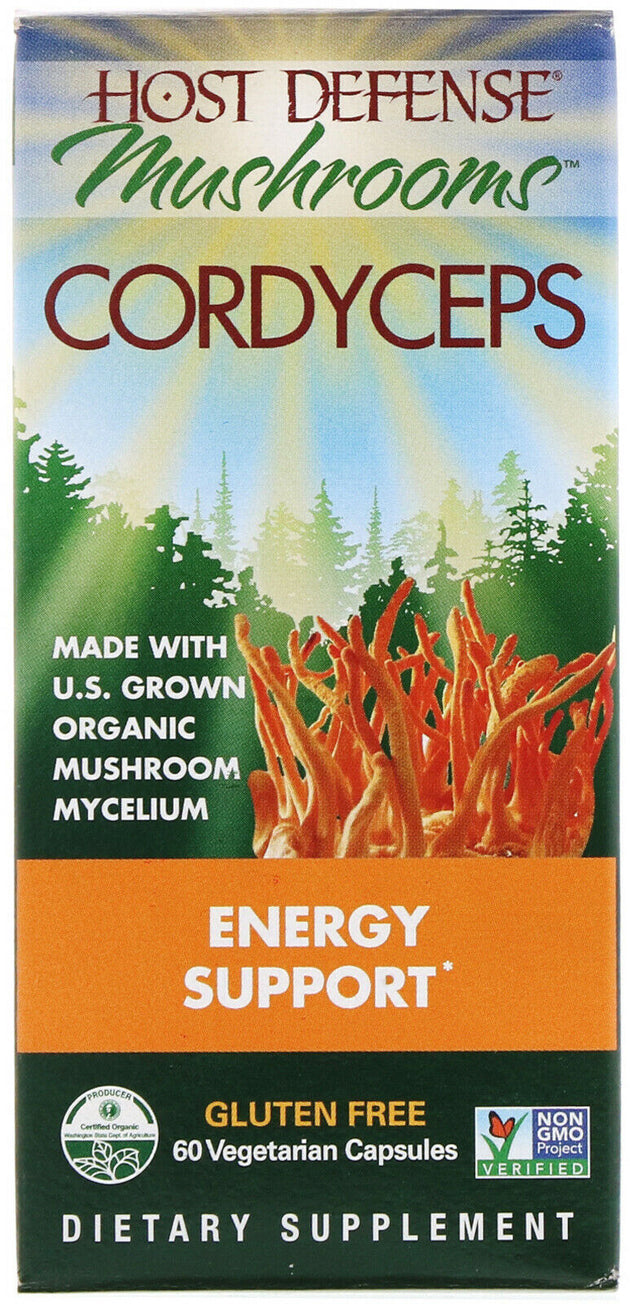 Organic Cordyceps, 60 Vegetarian Capsules , Brand_Host Defense Form_Vegetarian Capsules Size_60 Caps