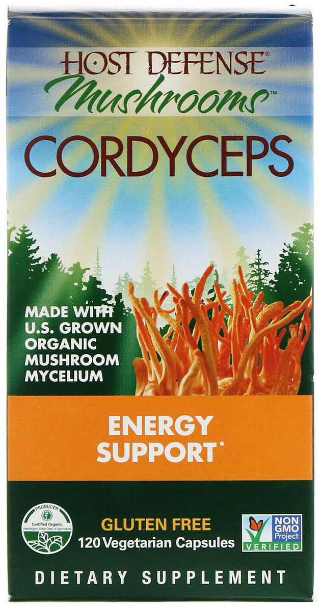 Organic Cordyceps, 120 Vegetarian Capsules , Brand_Host Defense Form_Vegetarian Capsules Size_120 Caps
