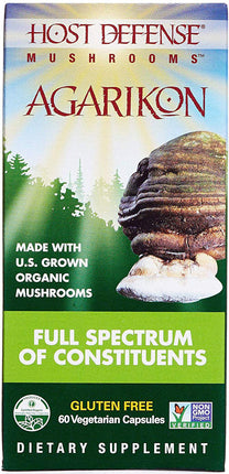 Organic Agarikon, 60 Vegetarian Capsules , Brand_Host Defense Form_Vegetarian Capsules Size_60 Caps