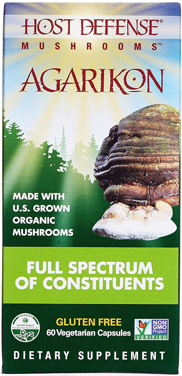 Organic Agarikon, 60 Vegetarian Capsules , Brand_Host Defense Form_Vegetarian Capsules Size_60 Caps