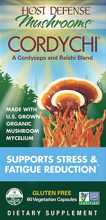 CordyChi®, 60 Vegetarian Capsules , Brand_Host Defense Form_Vegetarian Capsules Size_60 Caps