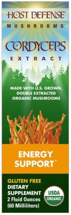 Organic Cordyceps Extract, 1 Fl Oz (30 mL) Liquid , Brand_Host Defense Form_Liquid Size_1 Oz