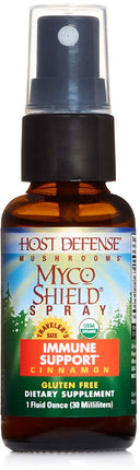 MycoShield® Spray, Cinnamon Flavor, 1 Fl Oz (30 mL) Liquid , Brand_Host Defense Flavor_Cinnamon Form_Liquid Size_1 Oz