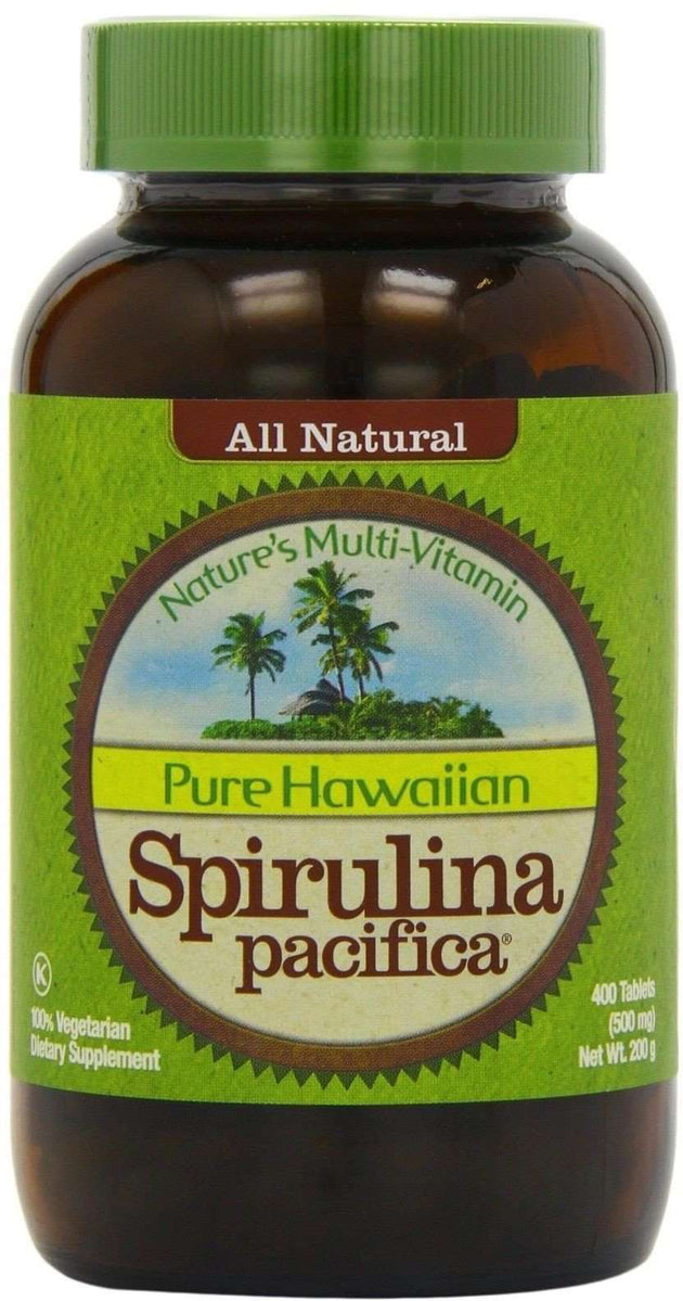 Pure Hawaiian Spirulina Pacifica®, 500 mg, 400 Tablets , Brand_Nutrex Hawaii Form_Tablets Potency_500 mg Size_400 Tabs