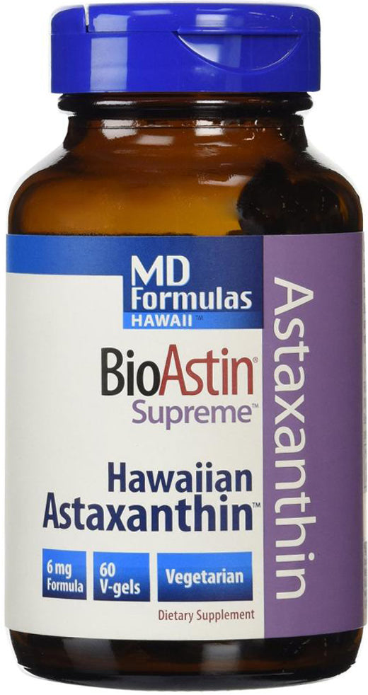 BioAstin Supreme Hawaiian Astaxanthin, 6 mg, 60 Softgels , Brand_Nutrex Hawaii Form_Softgels Potency_6 mg Size_60 Softgel