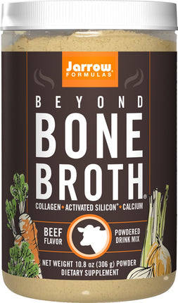 Beyond Bone Broth® Beef, Beef Flavor, 10.8 oz (306 g) , Brand_Jarrow Formulas Flavor_Beef Form_Powder Size_10.8 Oz